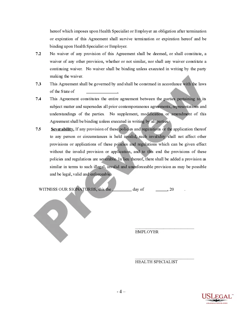 Get Herd Health Specialist Agreement - Self-Employed Independent Contractor Preview Herd Health Specialist Agreement - Self-Employed Independent Contractor