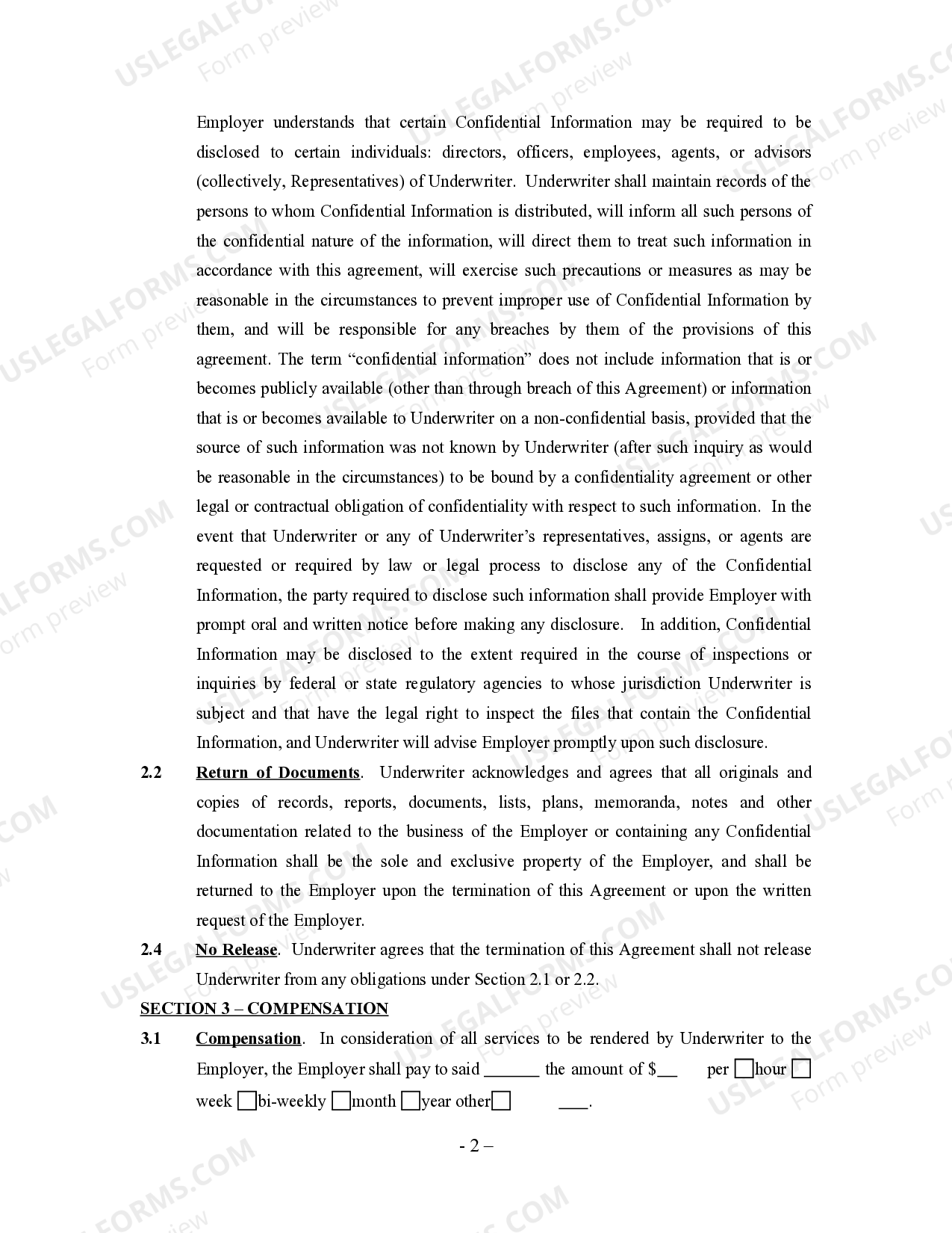 Underwriter Agreement Self Underwriter Agreement US Legal Forms