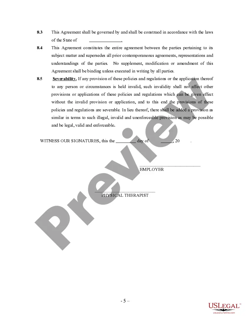 Get Physical Therapist Agreement - Self-Employed Independent Contractor Preview Physical Therapist Agreement - Self-Employed Independent Contractor
