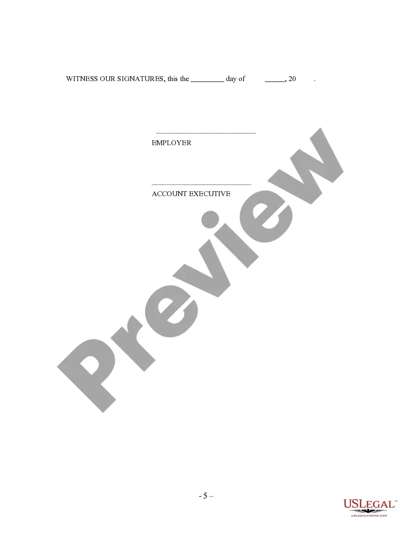 Get Account Executive Agreement - Self-Employed Independent Contractor Preview Account Executive Agreement - Self-Employed Independent Contractor