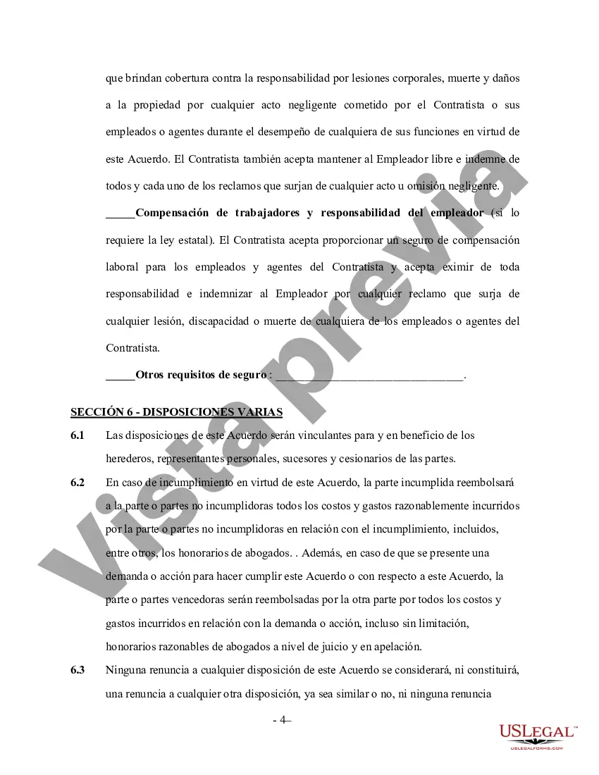 Preview Acuerdo de contratista de construcción de terrazas - Trabajador por cuenta propia