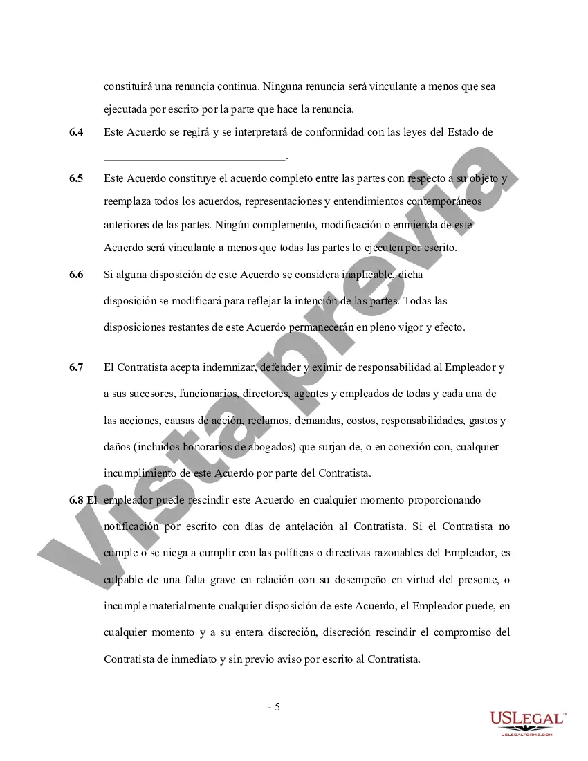 Preview Acuerdo de contratista de construcción de terrazas - Trabajador por cuenta propia