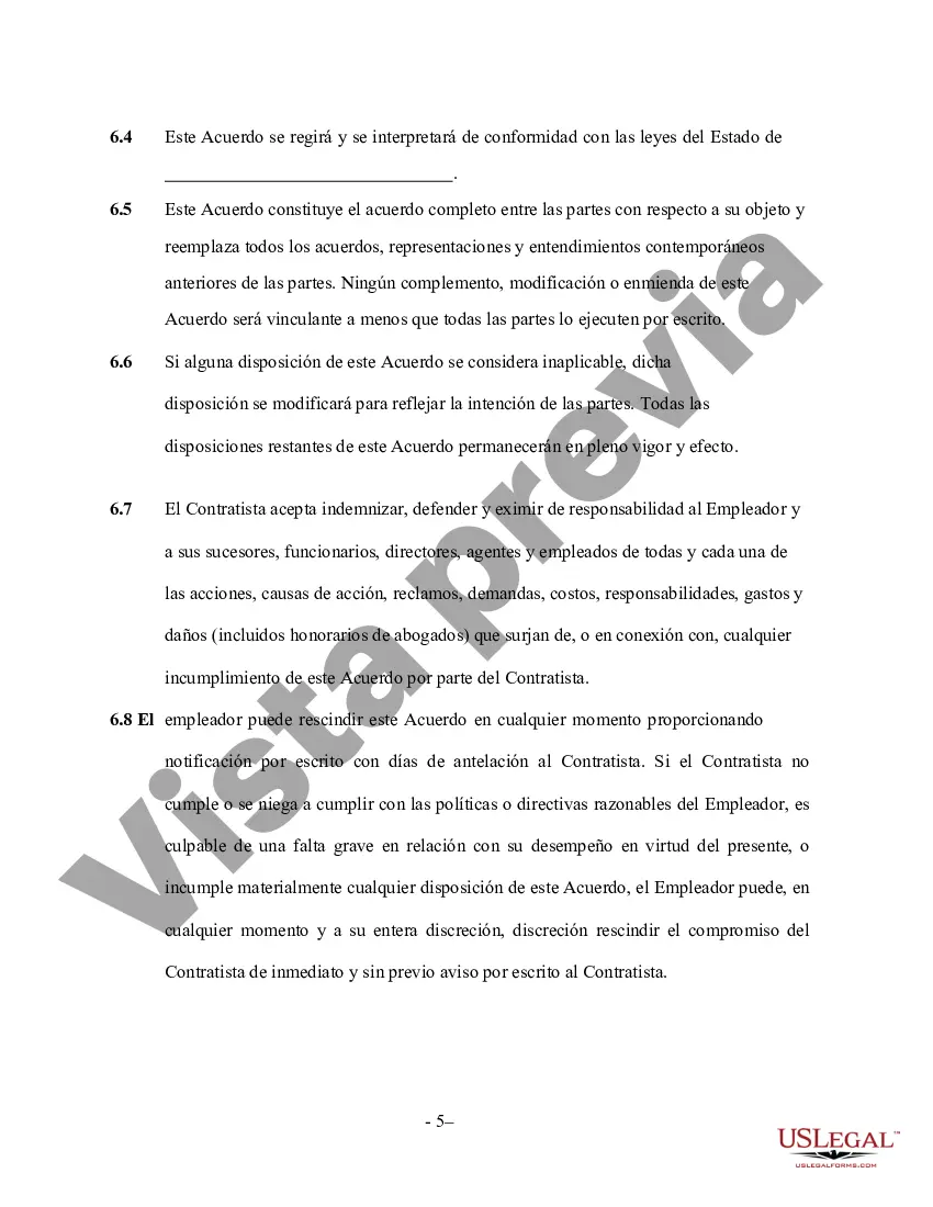Preview Acuerdo de contratista de instalación de piscina y spa - Trabajador por cuenta propia