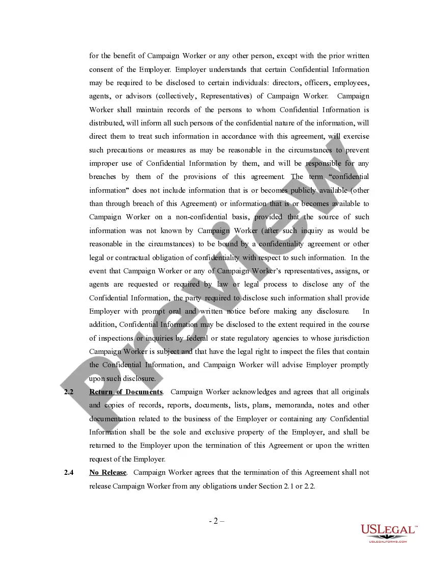 Get Campaign Worker Agreement - Self-Employed Independent Contractor Preview Campaign Worker Agreement - Self-Employed Independent Contractor