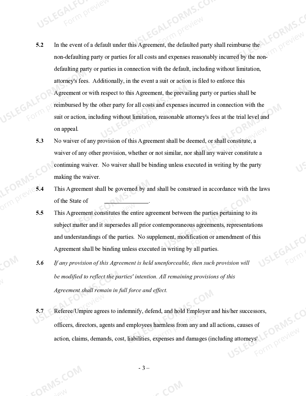 Contract For Self Employed Cleaner US Legal Forms