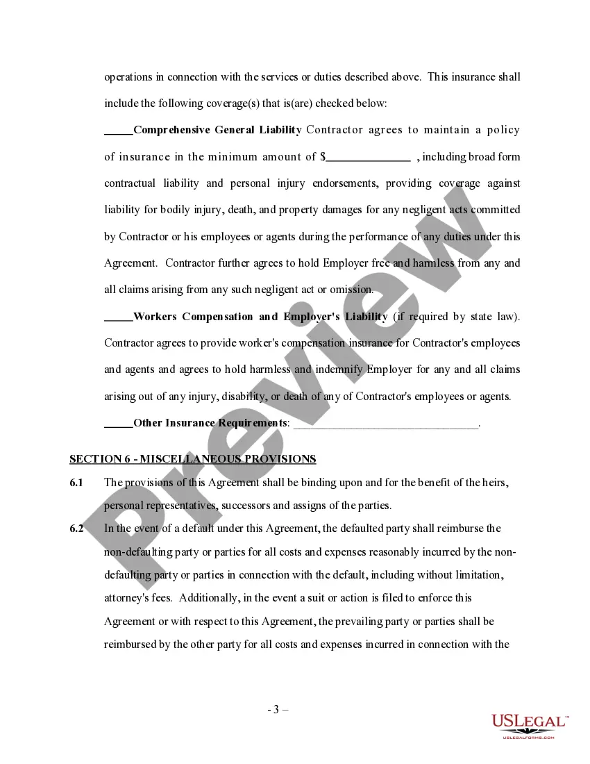 Get Self-Employed Commercial Fisherman Services Contract Preview Self-Employed Commercial Fisherman Services Contract