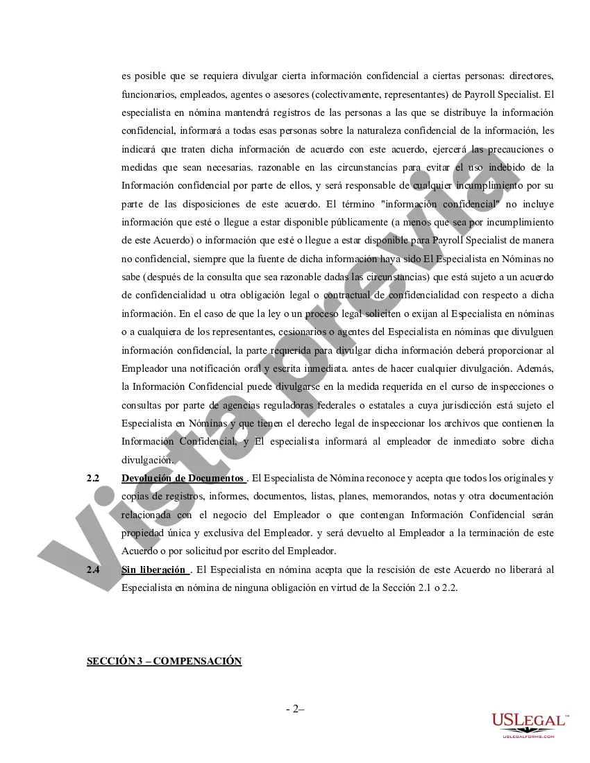 Preview Acuerdo de Especialista en Nómina - Contratista Independiente Trabajador por Cuenta Propia