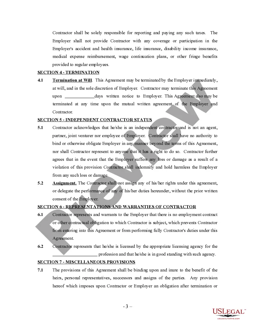 Get Self-Employed Business Development Executive Agreement Preview Self-Employed Business Development Executive Agreement