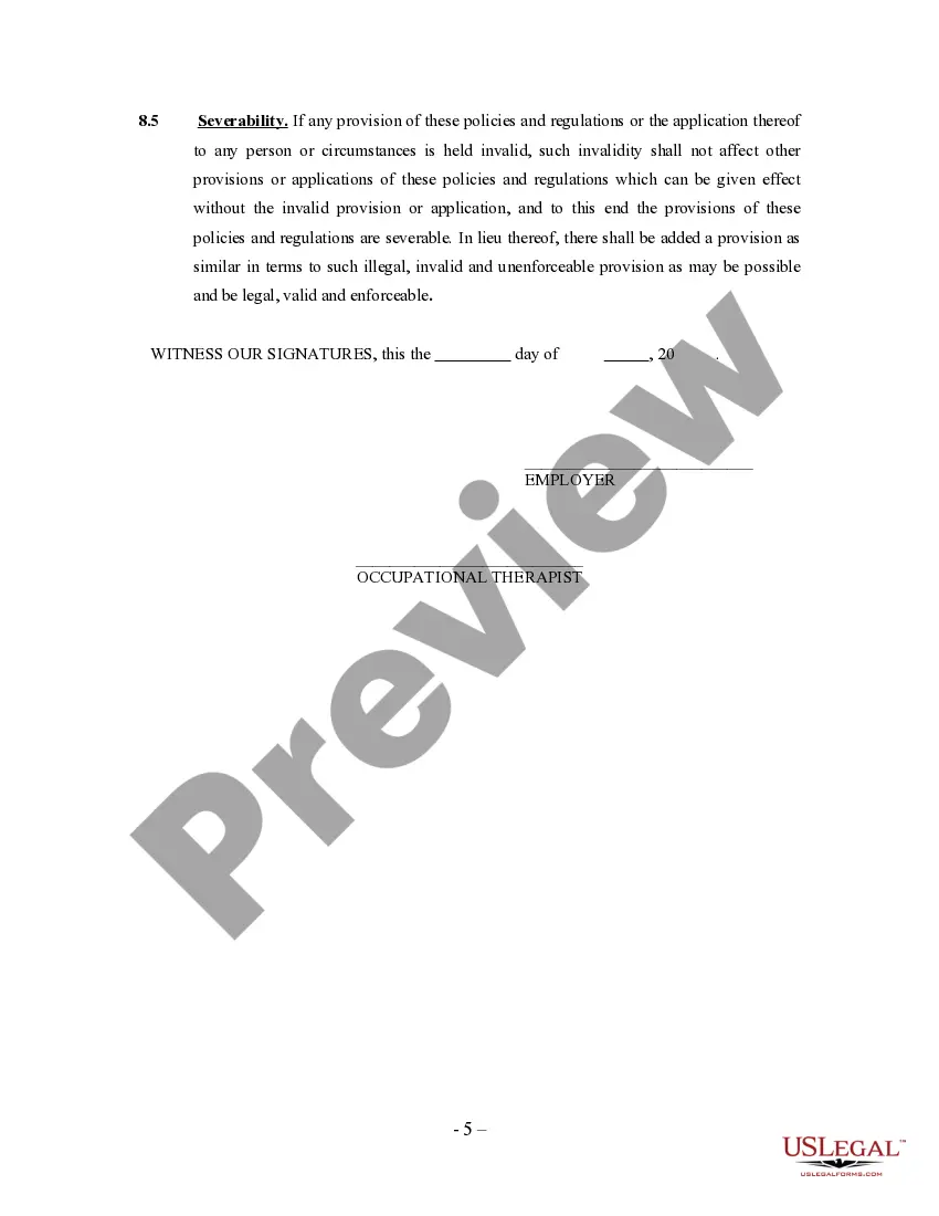 Get Occupational Therapist Agreement - Self-Employed Independent Contractor Preview Occupational Therapist Agreement - Self-Employed Independent Contractor
