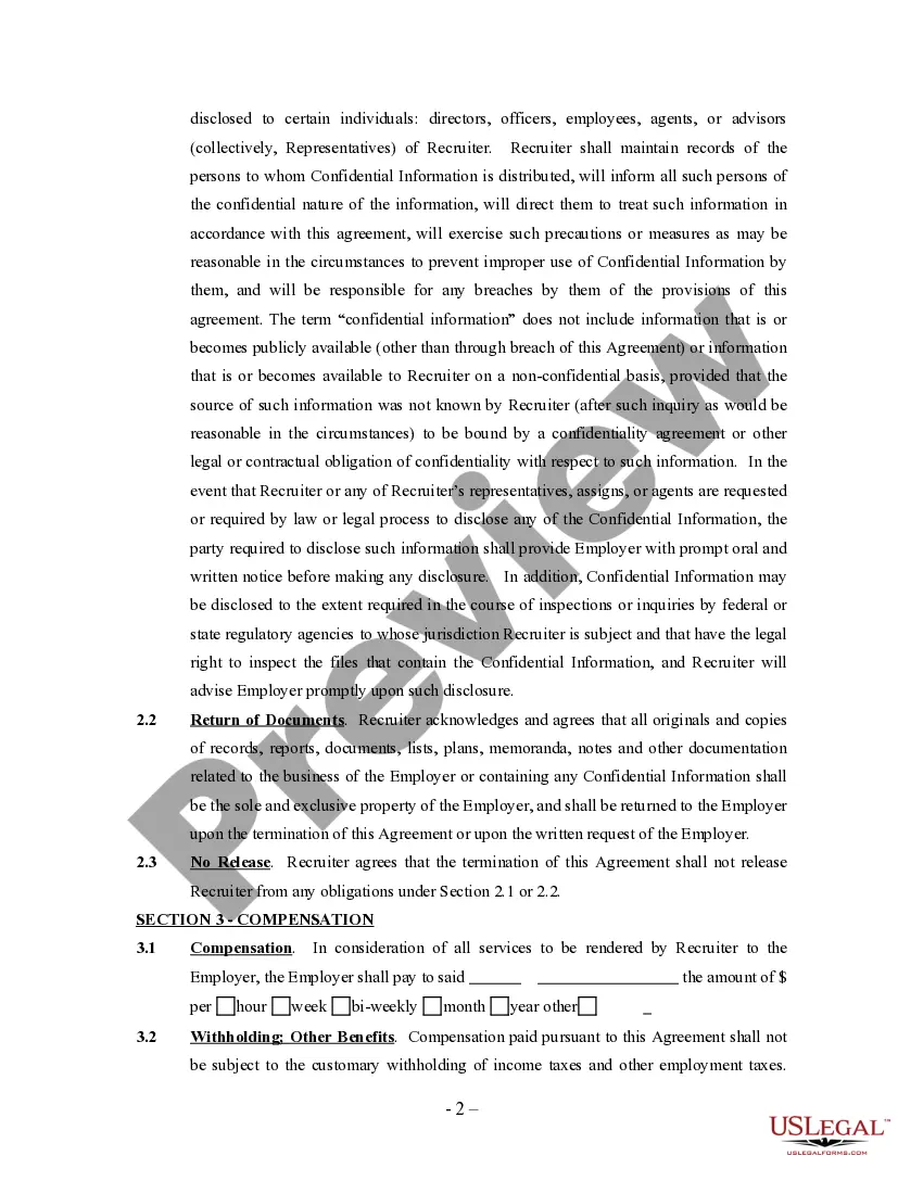 Preview Employment Services Agreement - Self-Employed Independent Contractor