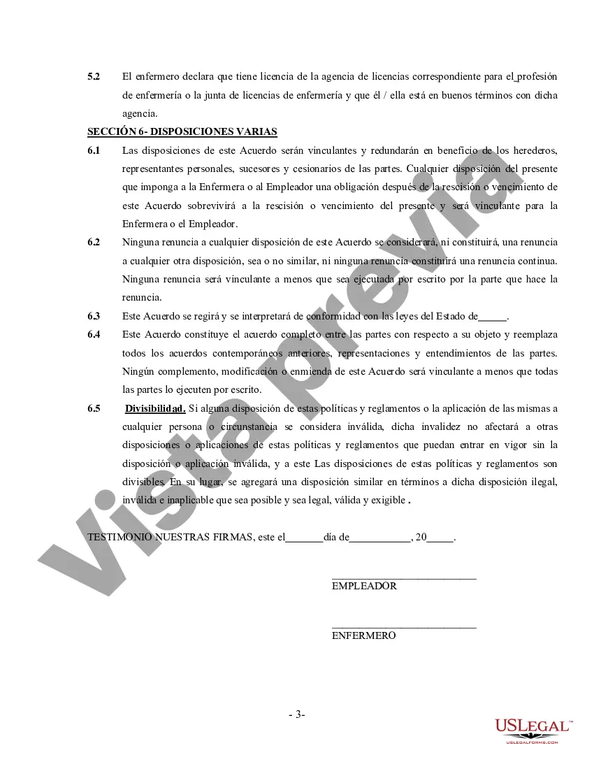 Preview Acuerdo de Enfermería - Contratista Independiente Trabajador por Cuenta Propia