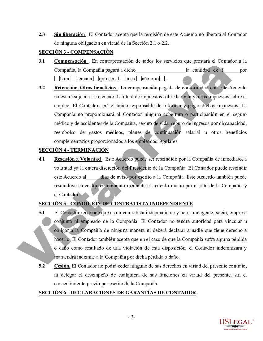 Preview Acuerdo Contable - Contratista Independiente Trabajador por Cuenta Propia