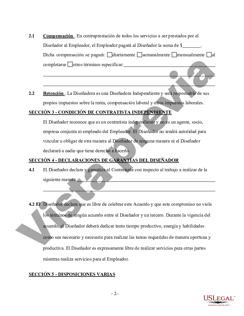 Preview Contrato de servicios de interiorista autónomo