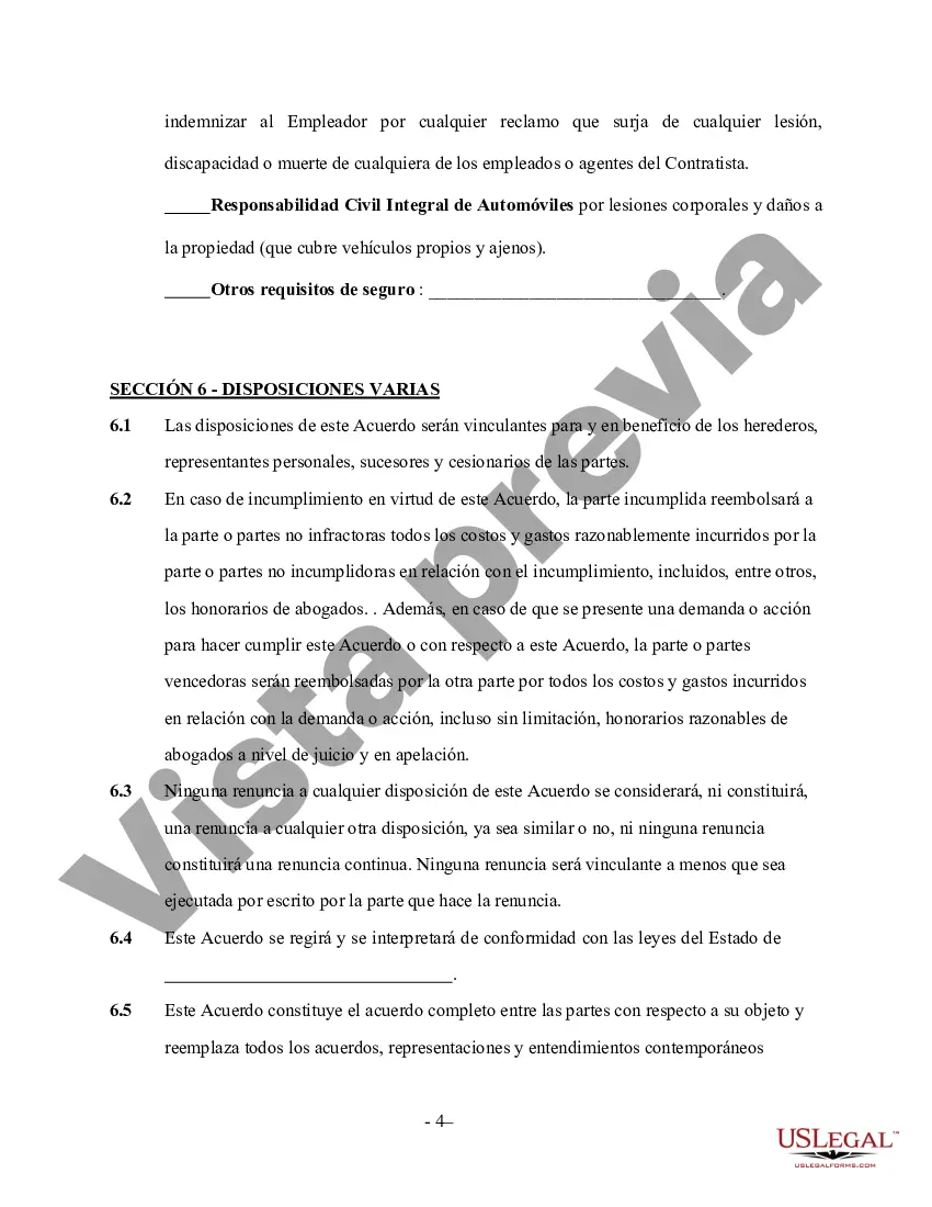 Preview Contrato de Servicios de Pavimentación por Cuenta Propia