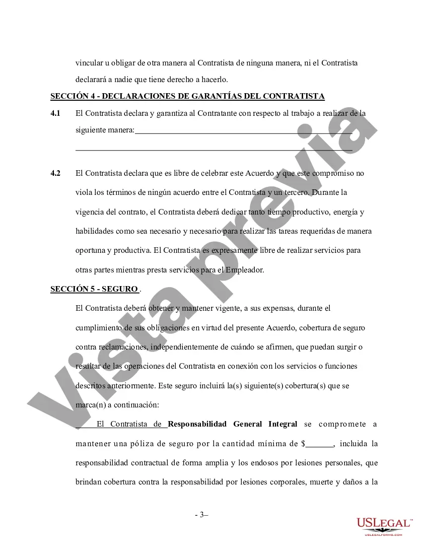 Preview Contrato de servicios de fontanería por cuenta propia