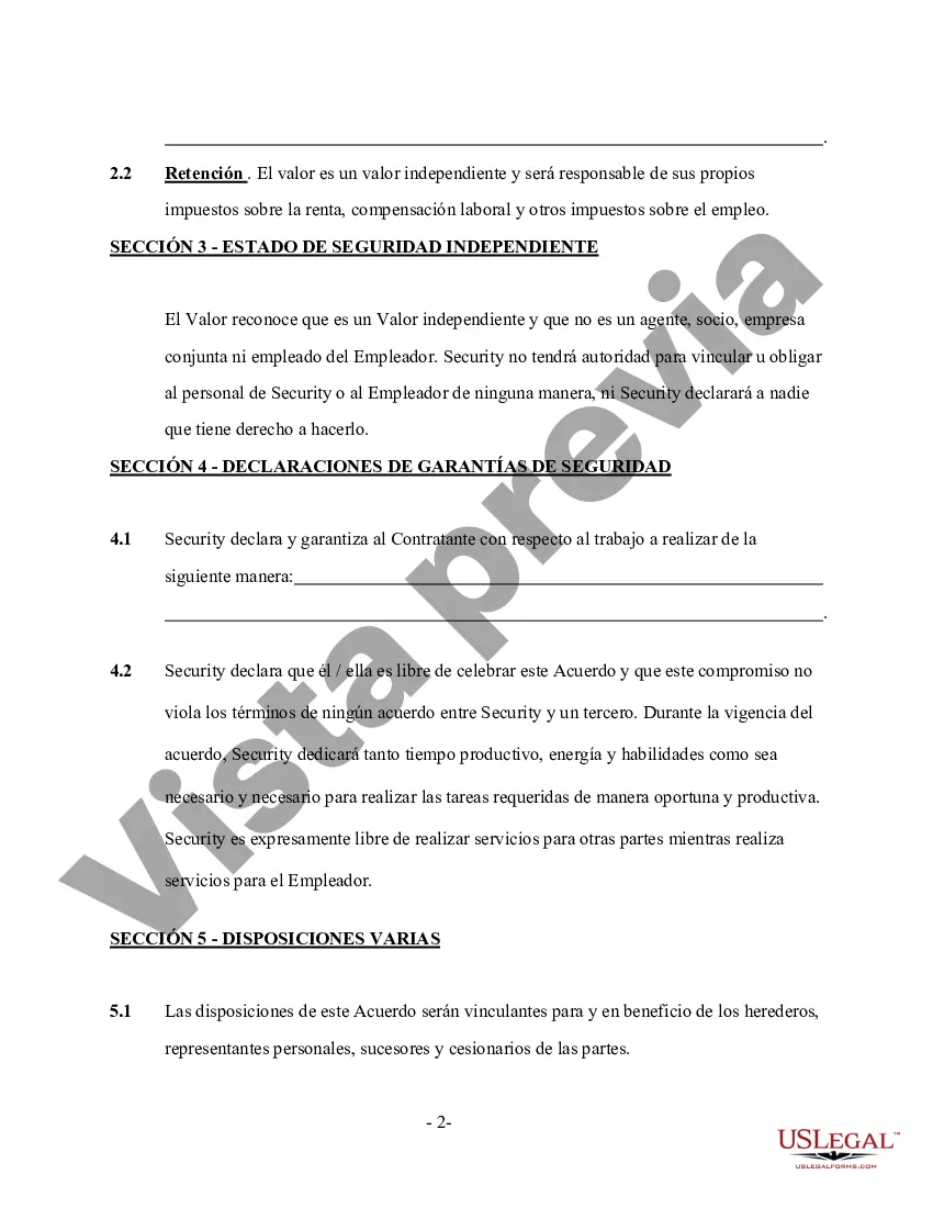 Preview Contrato de Servicios de Vigilante de Seguridad Autónomo