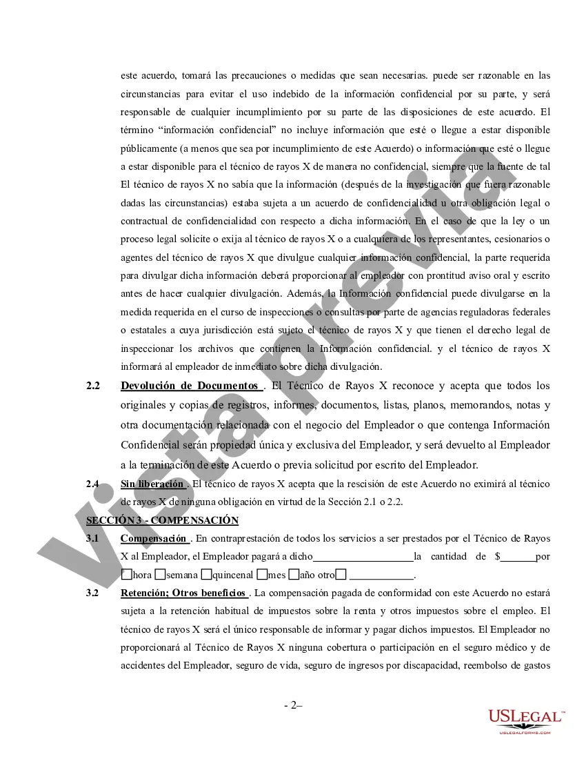 Preview Técnico de rayos X por cuenta propia Contratista independiente por cuenta propia