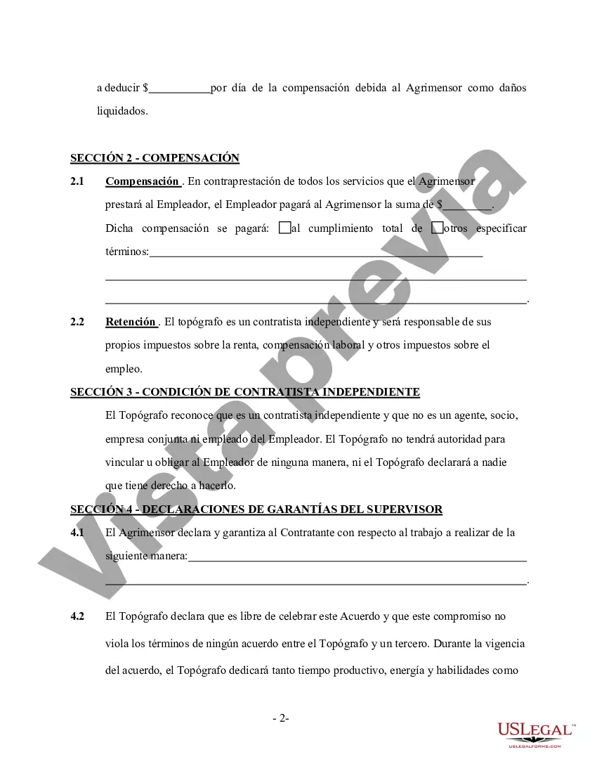Preview Contrato de servicios de topógrafo autónomo
