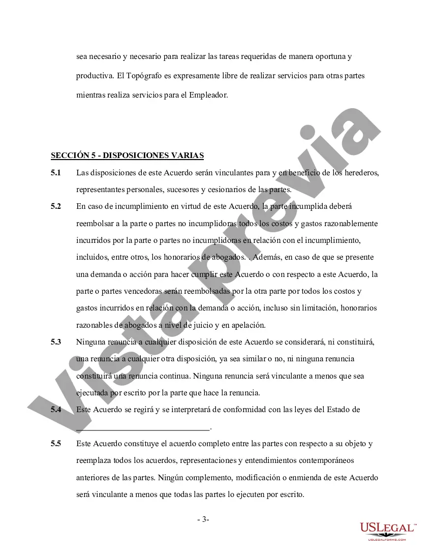 Preview Contrato de servicios de topógrafo autónomo