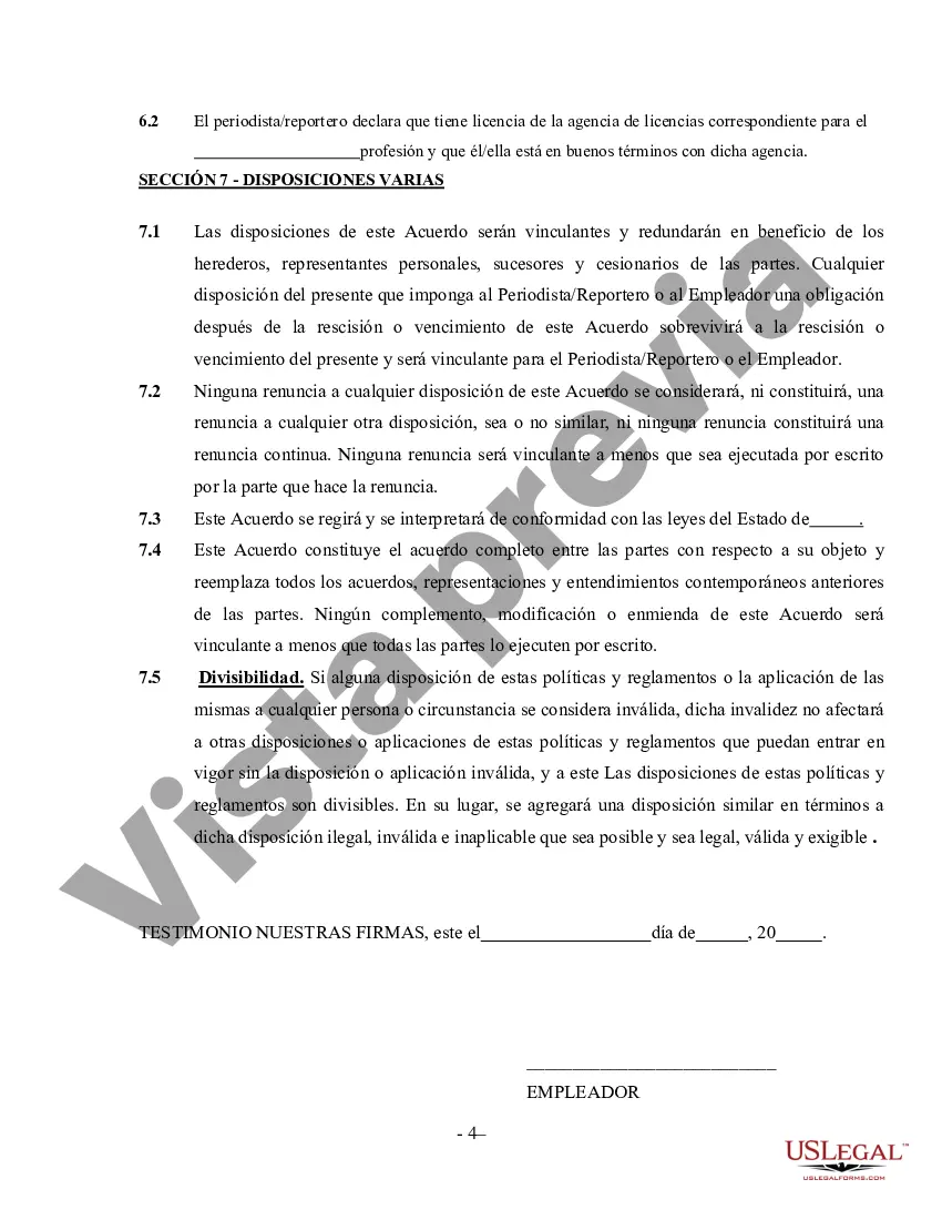 Preview Acuerdo Periodista - Reportero - Contratista Independiente Autónomo