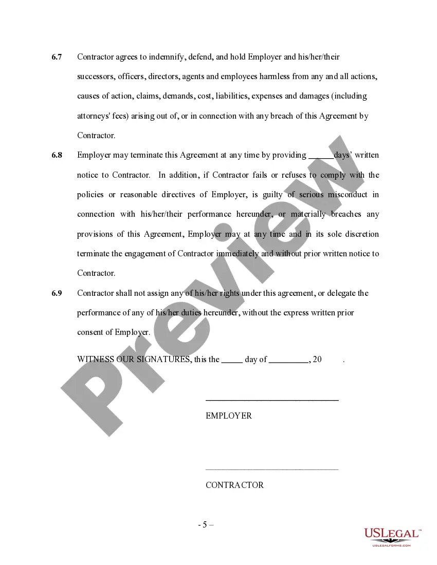 Preview Self-Employed Bathroom Remodeling Services Contract