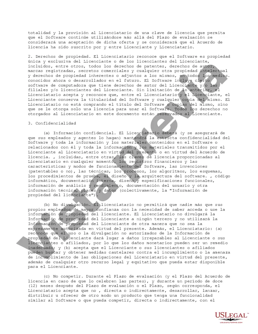 Preview Acuerdo de licencia de evaluación de treinta días con opción perpetua