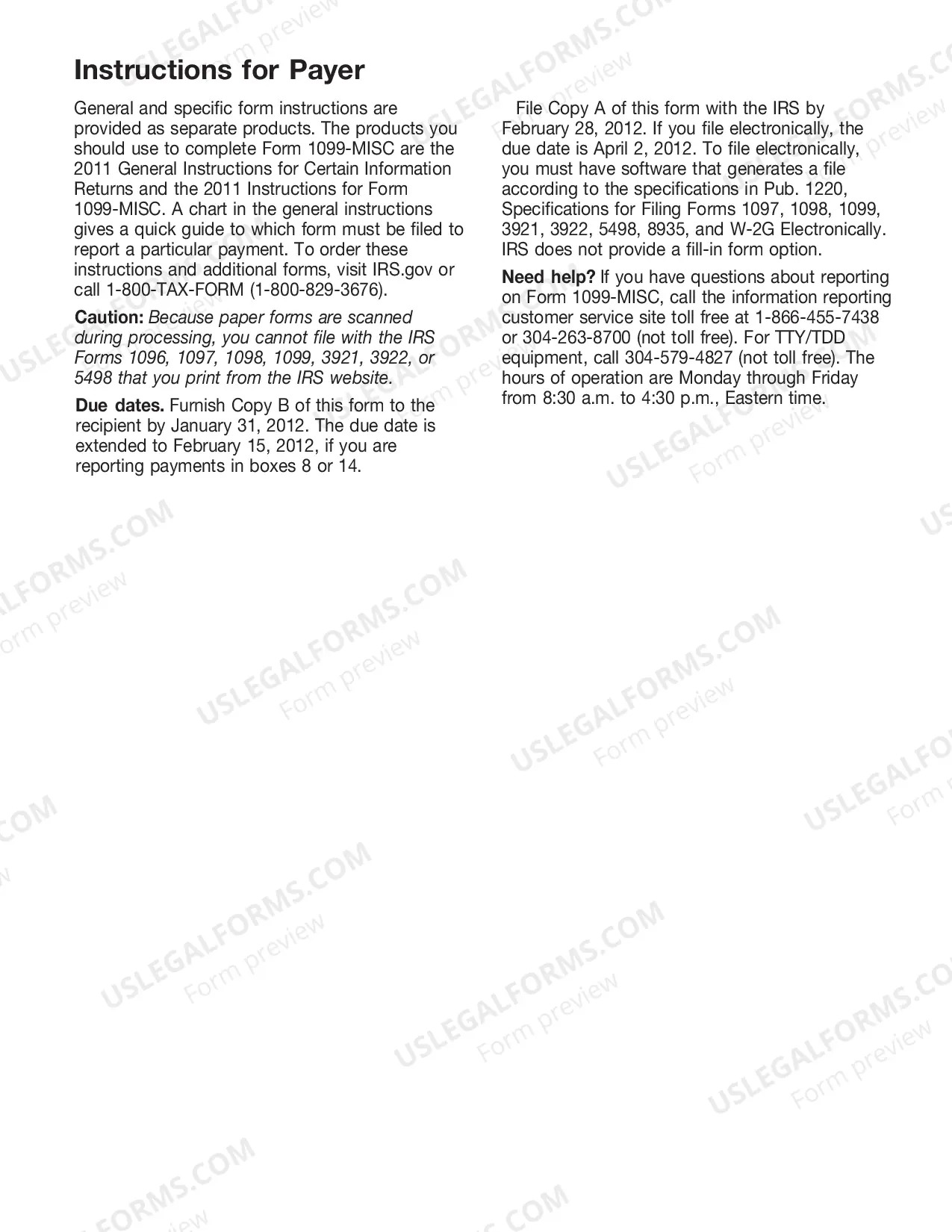 Preview IRS Tax Form 1099 Income Statement