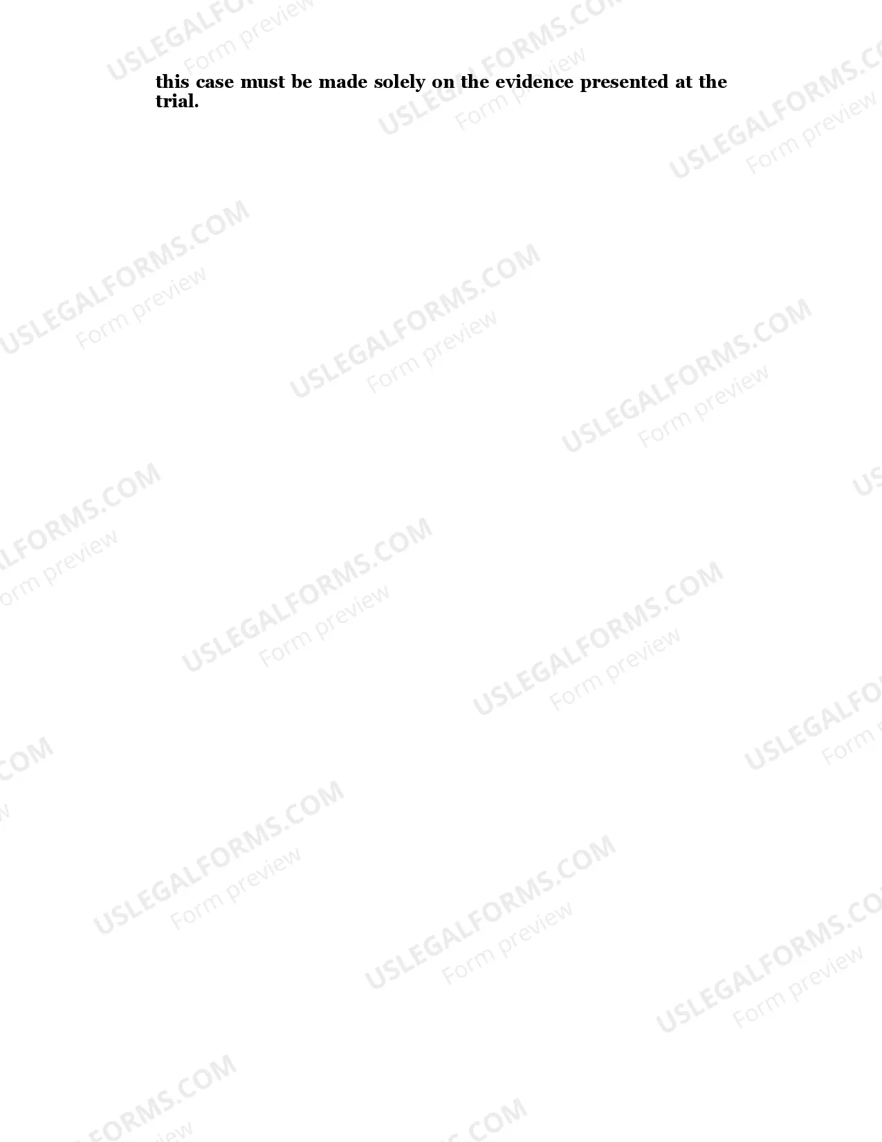 Preview PRELIMINARY INSTRUCTIONS BEFORE TRIAL