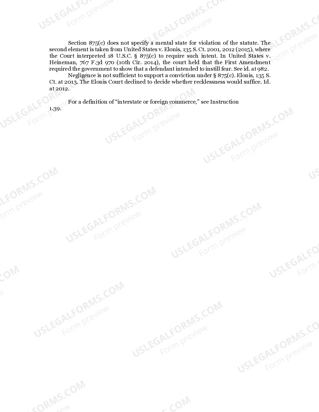 Preview 2.38 MAILING THREATENING COMMUNICATIONS18 U.S.C. Sec. 876 (Second Paragraph)
