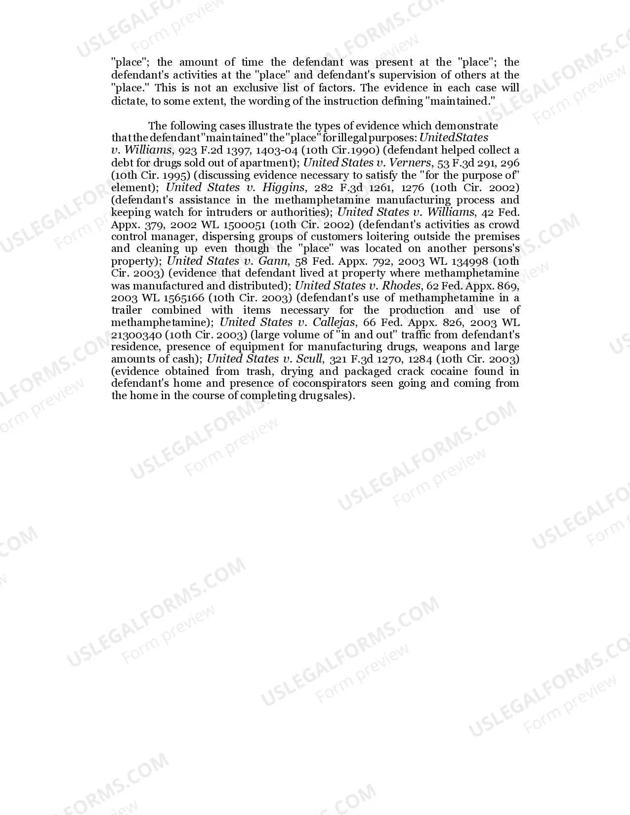 Preview 2.89 CONTROLLED SUBSTANCES-MAINTAINING DRUG INVOLVED PREMISES / 21 U.S.C. Sec. 856(a)(1)