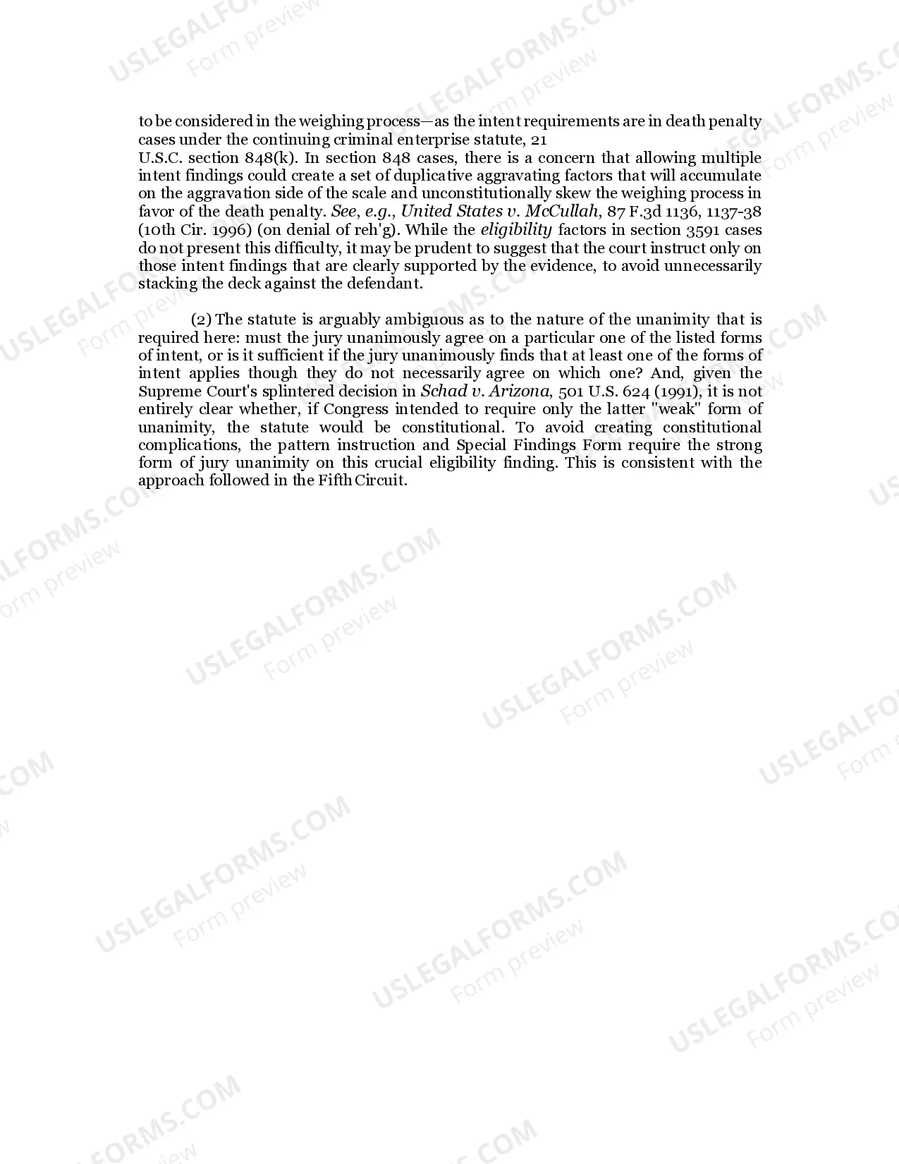 Preview INTENT REQUIREMENT