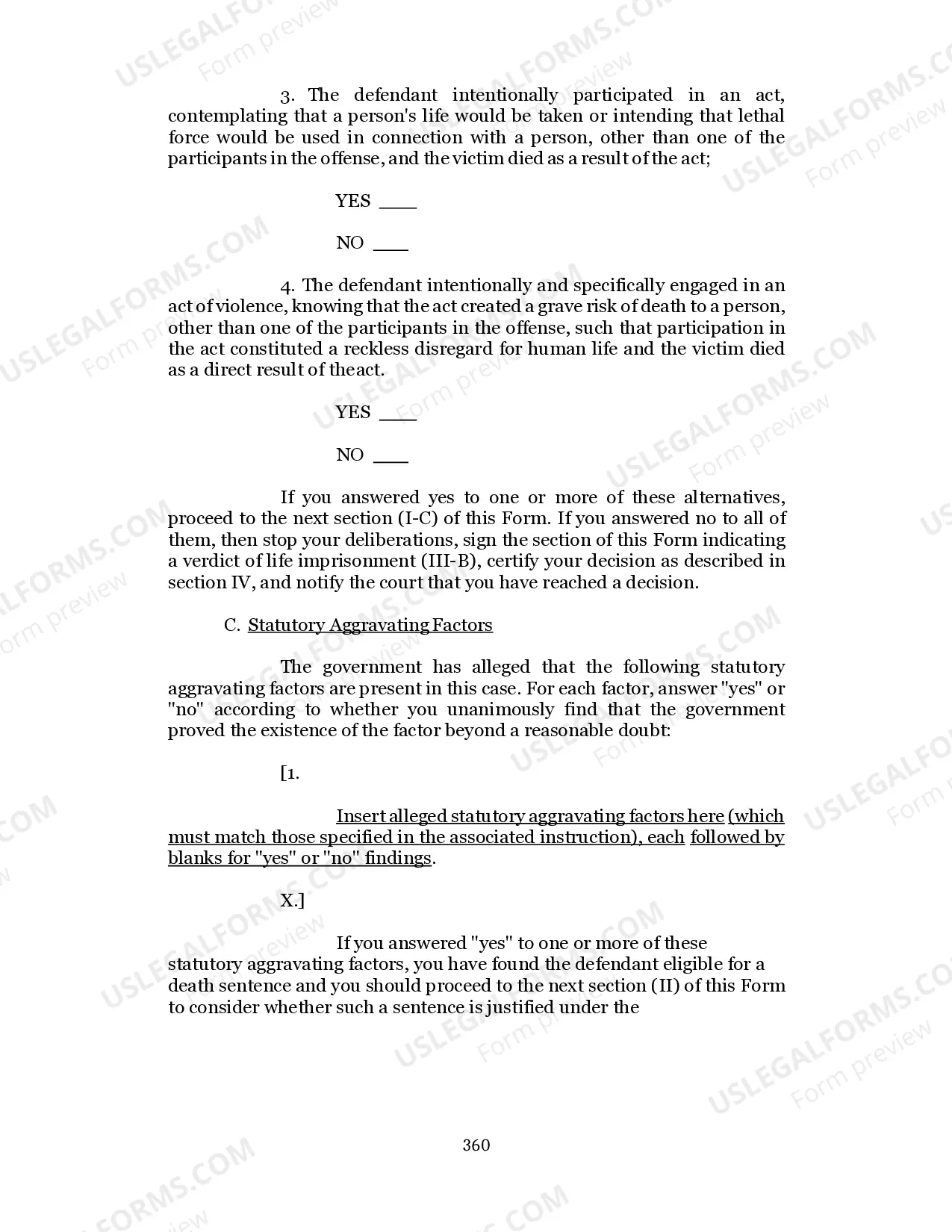 Preview SPECIAL FINDINGS FORM