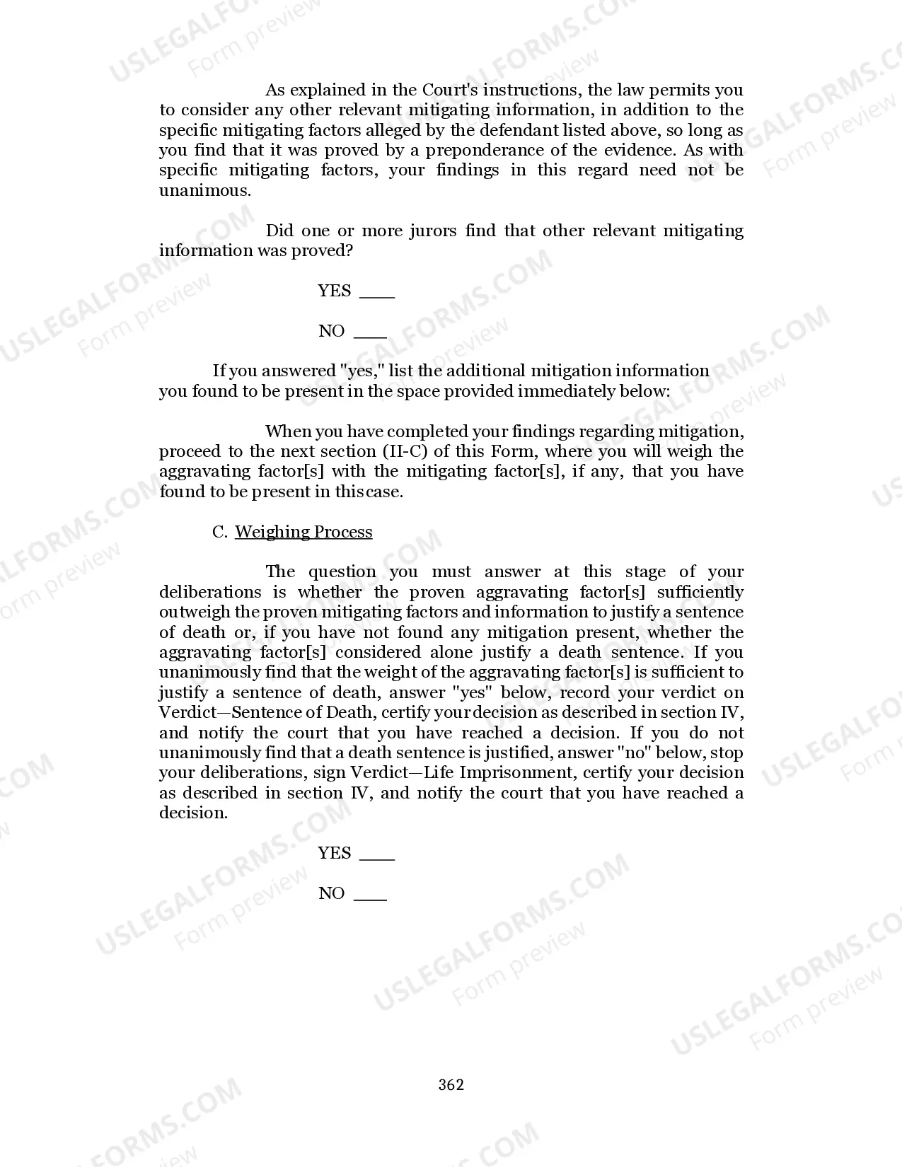 Preview SPECIAL FINDINGS FORM