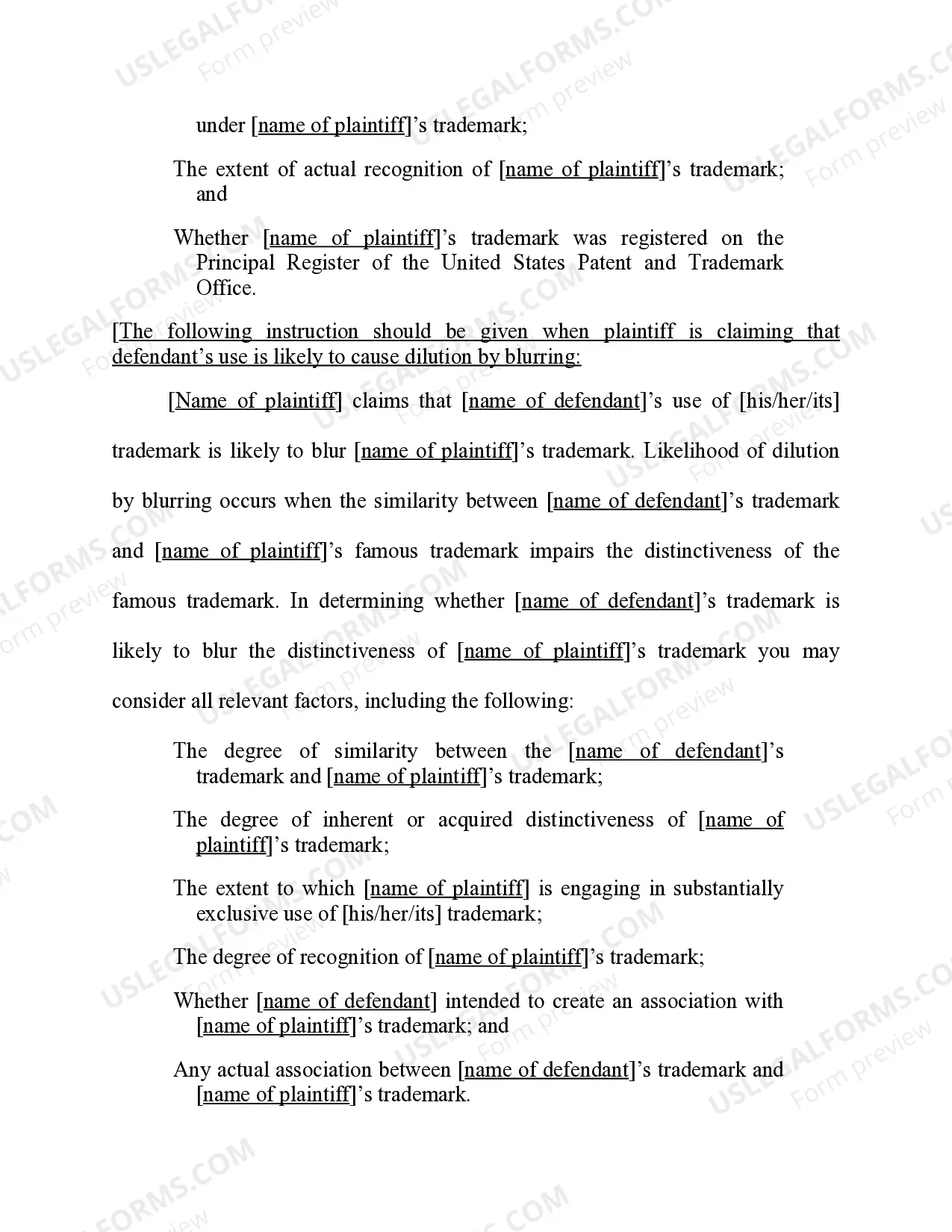 Preview Trademark Dilution