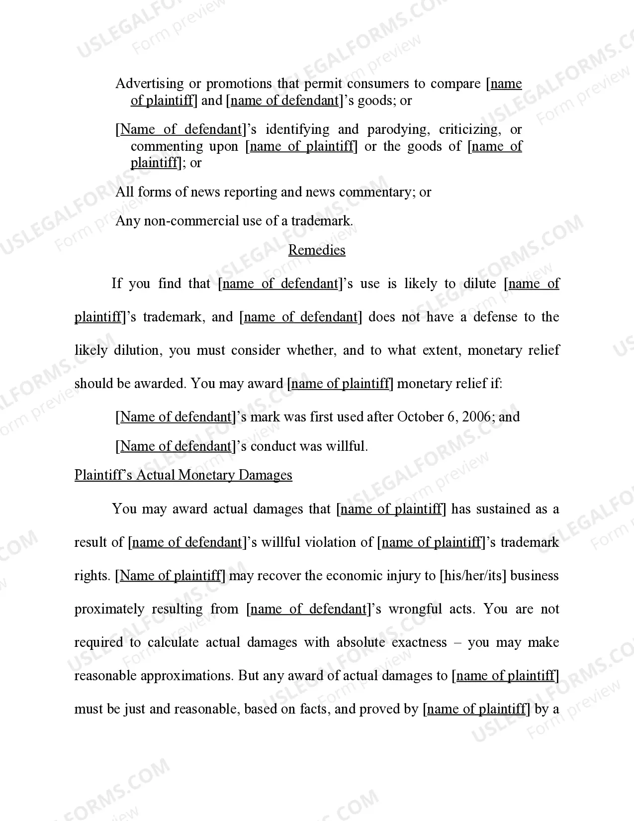 Preview Trademark Dilution