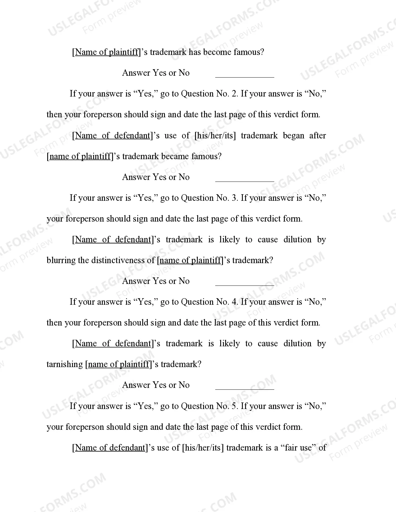 Preview Trademark Dilution