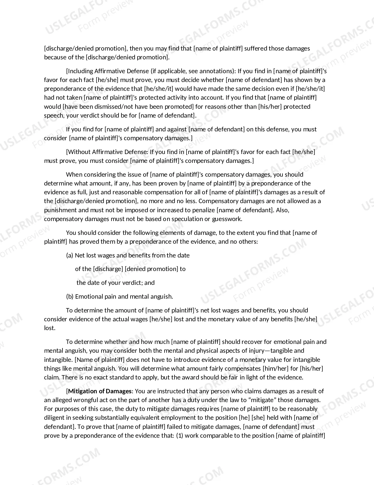 Preview Public Employee-First Amendment Claim- Discharge or Failure to Promote-Free Speech on Matter of Public Concern