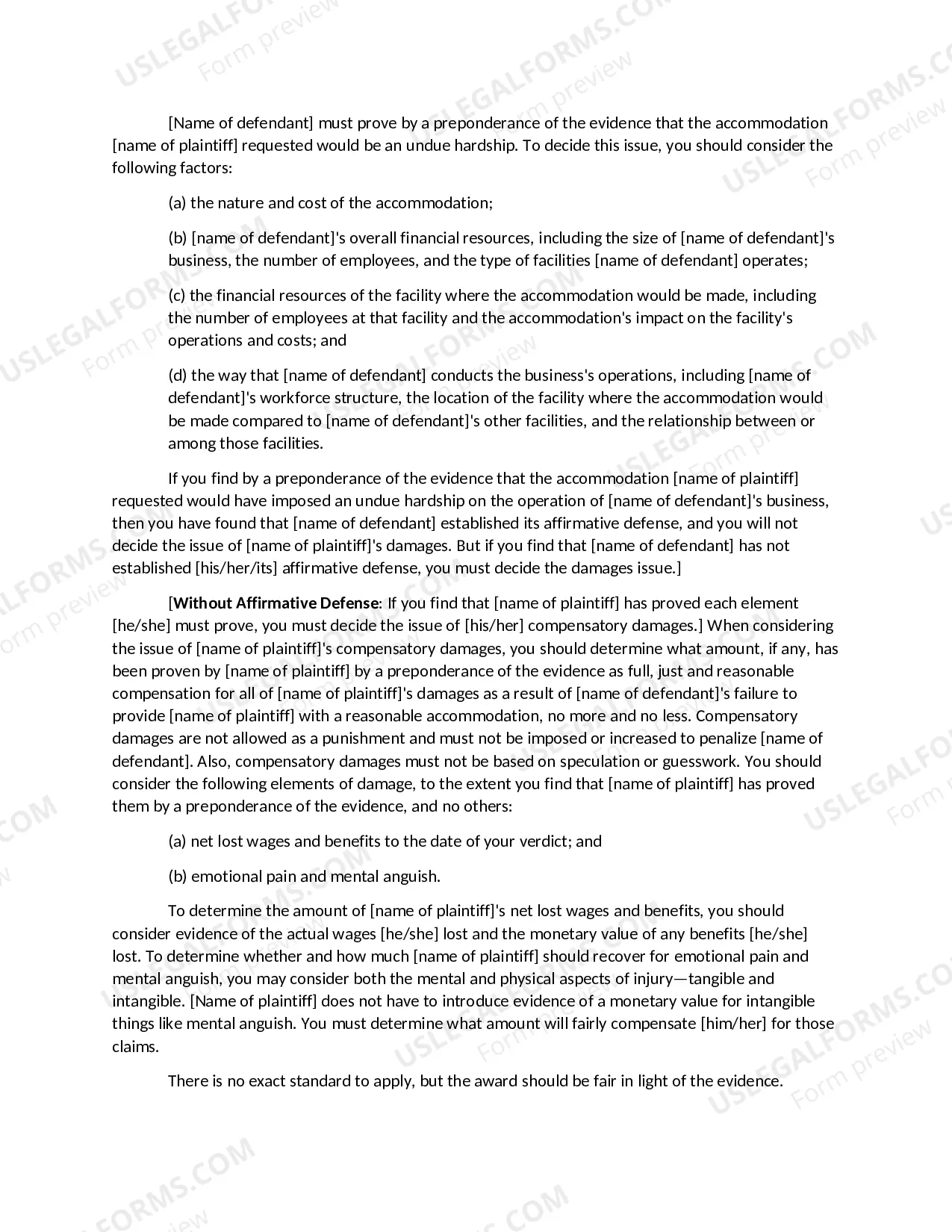 Preview Americans with Disabilities Act:-Reasonable- Accommodation Claim