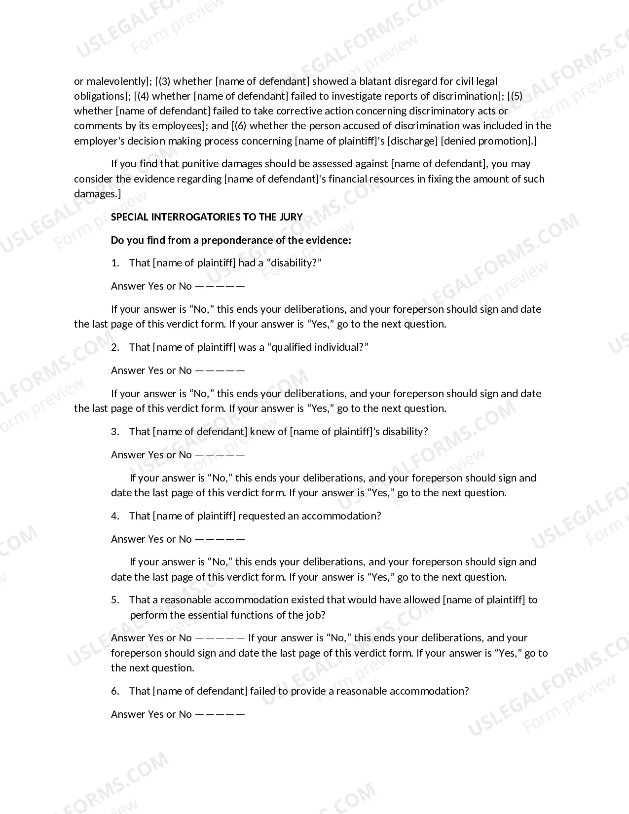 Preview Americans with Disabilities Act:-Reasonable- Accommodation Claim