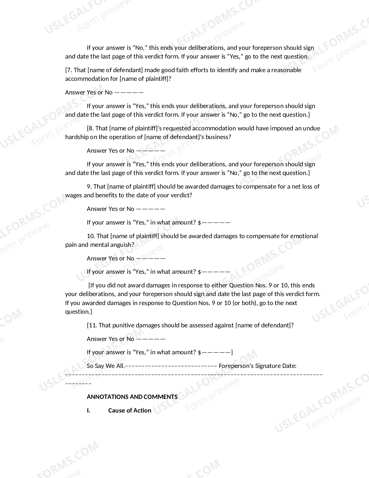 Preview Americans with Disabilities Act:-Reasonable- Accommodation Claim