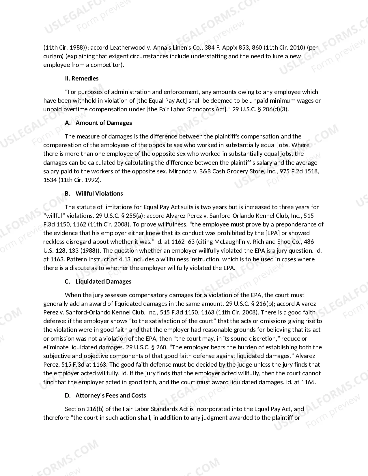 Preview Equal Pay Act