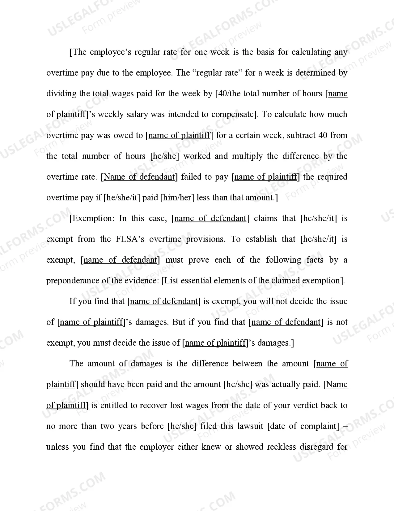 Preview Fair Labor Standards Act