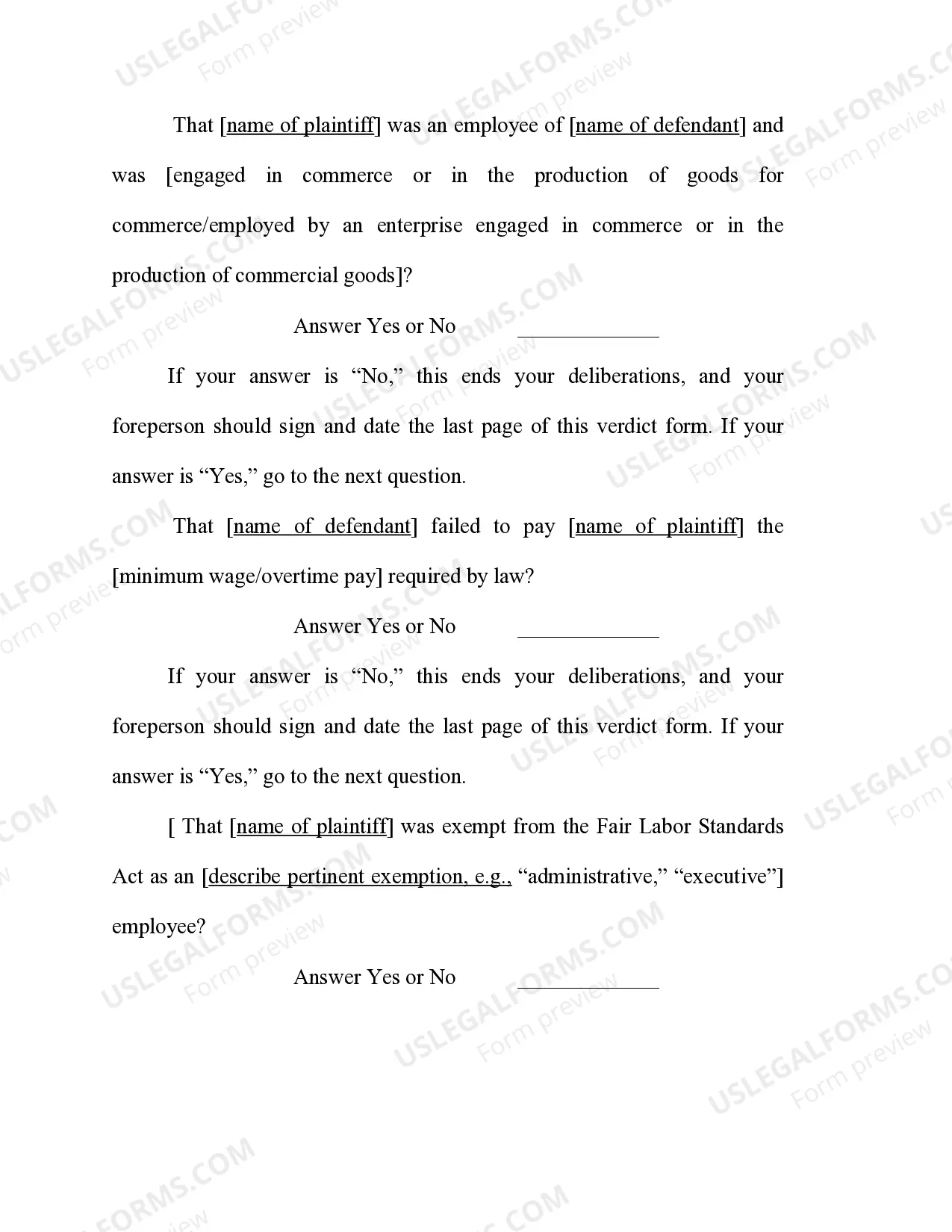 Preview Fair Labor Standards Act