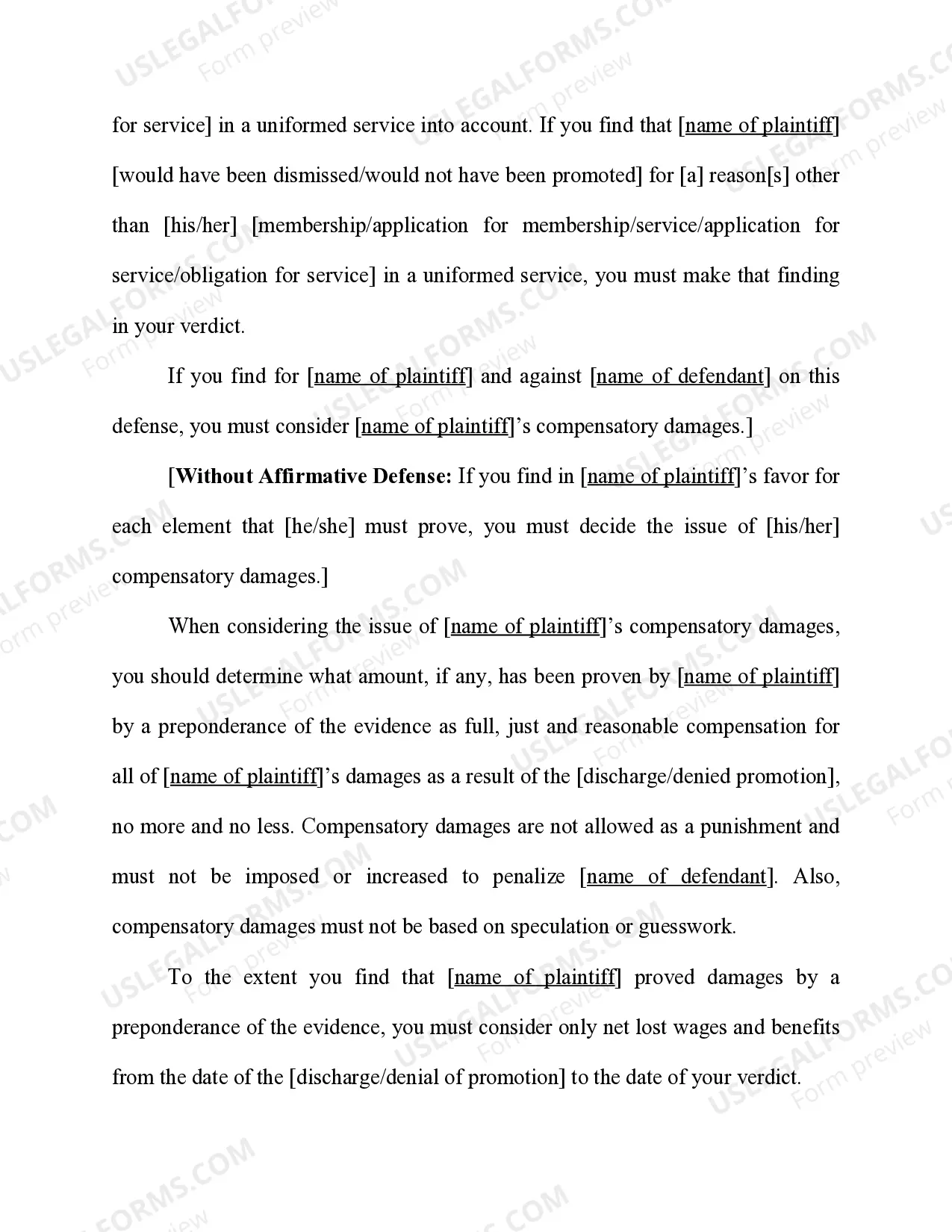 Preview USERRA Discrimination - Including "Same Decision" Defense