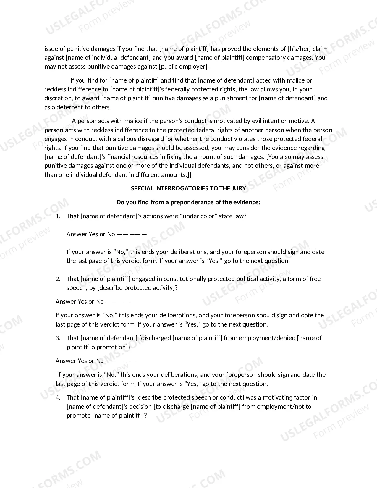 Preview Public Employee-First Amendment Claim- Discharge or Failure to Promote-Political Disloyalty or Key Employee