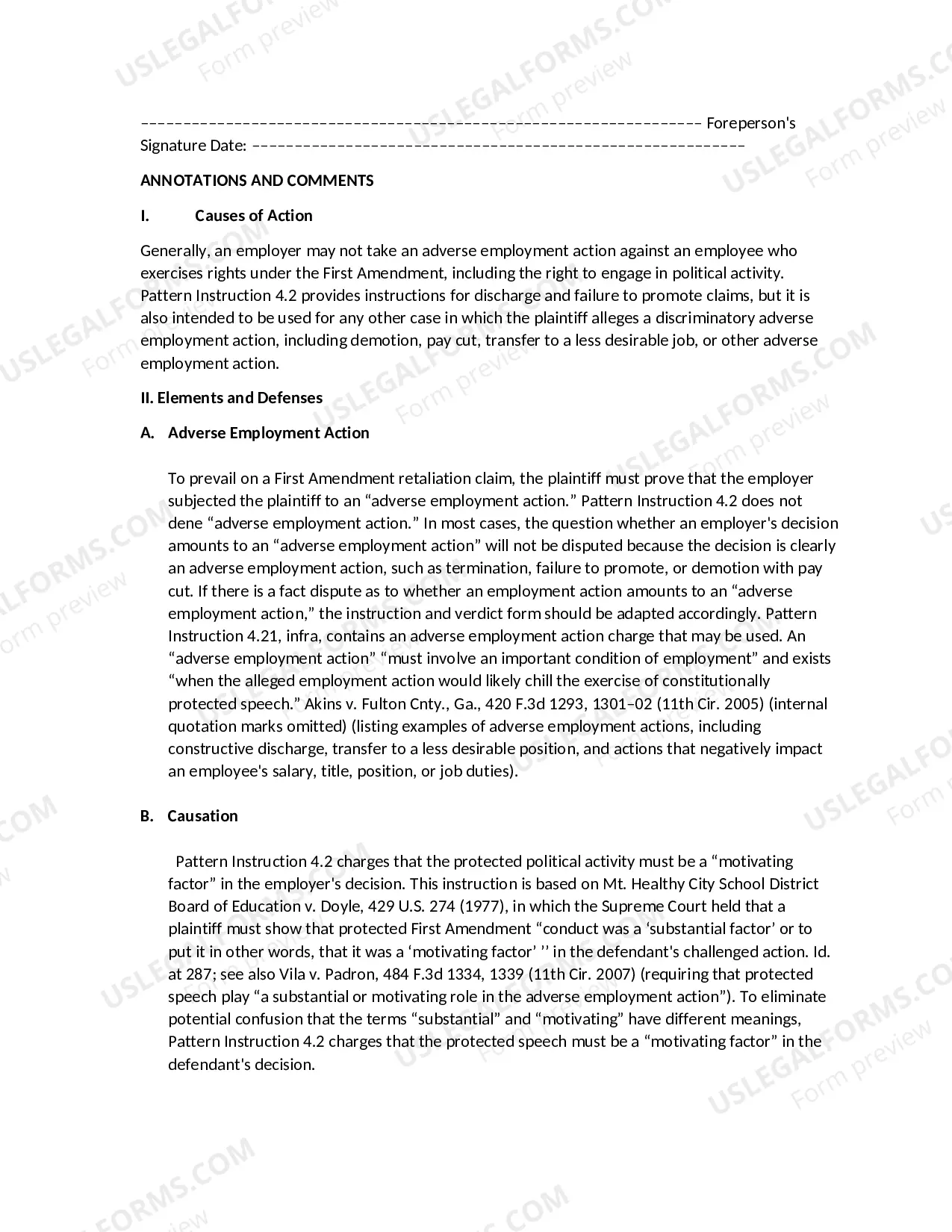 Preview Public Employee-First Amendment Claim- Discharge or Failure to Promote-Political Disloyalty or Key Employee