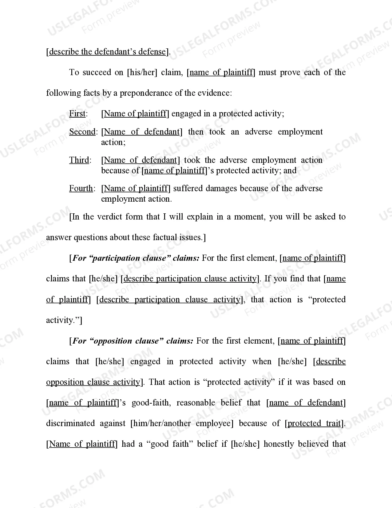 Preview Retaliation - Title VII, ADEA, ADA, and FLSA