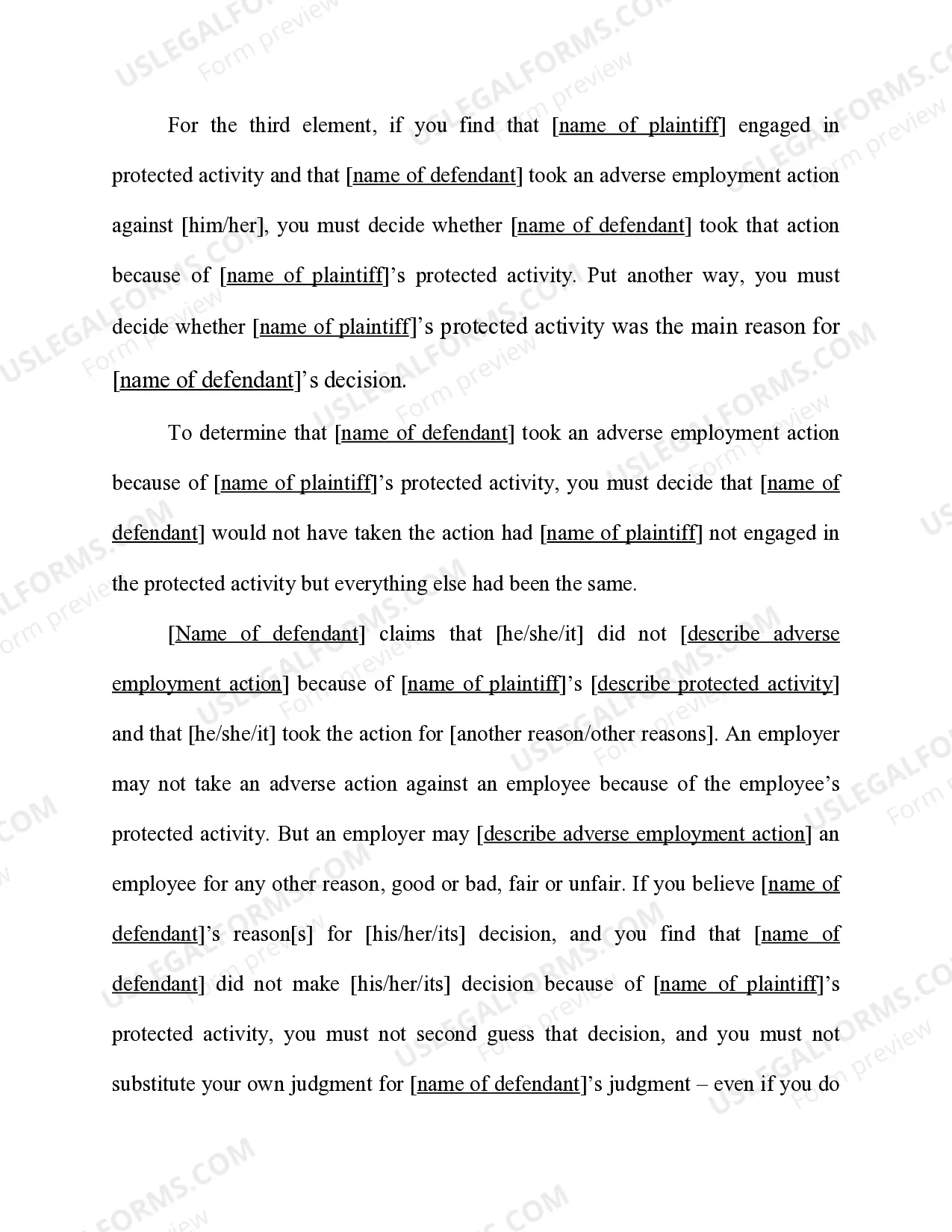 Preview Retaliation - Title VII, ADEA, ADA, and FLSA