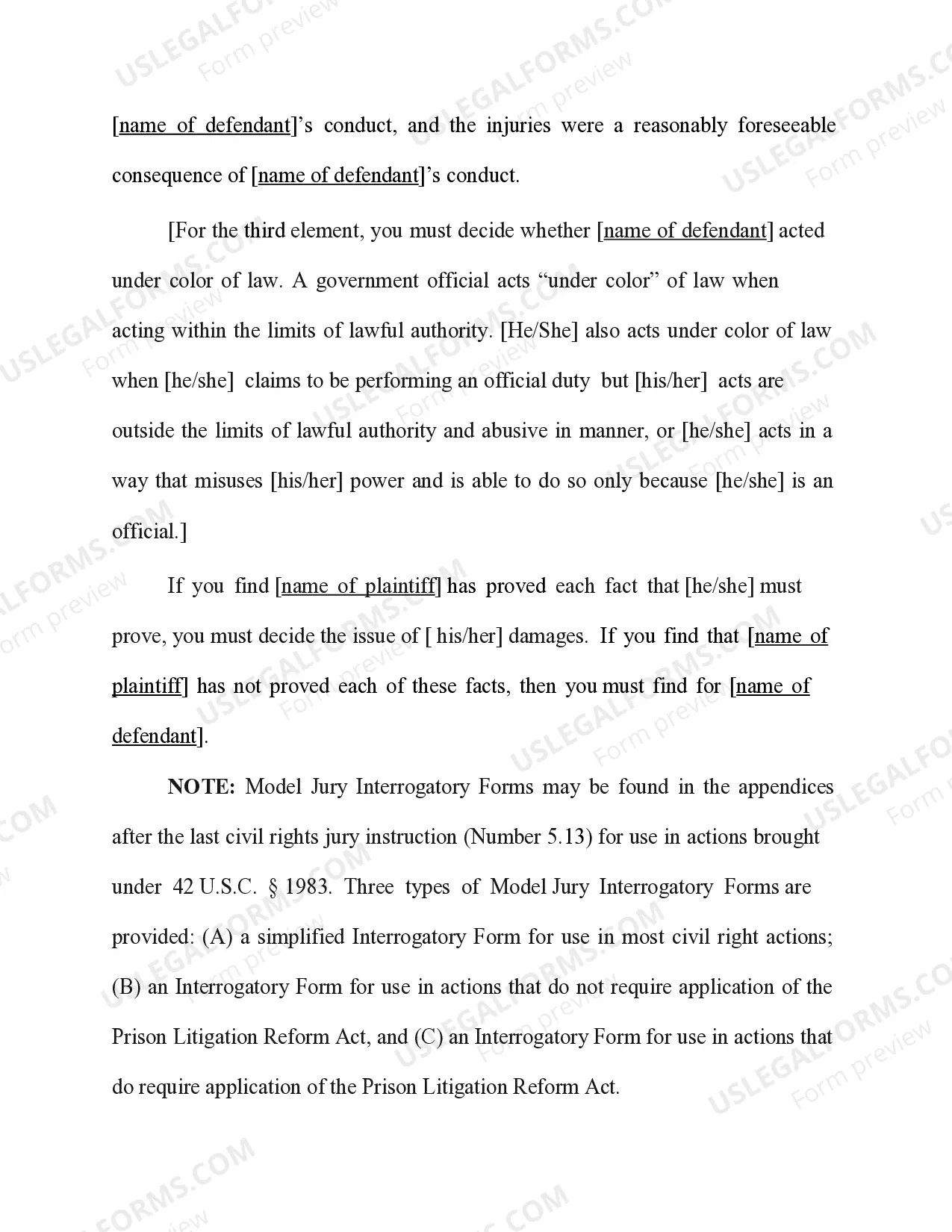 Preview Civil Rights - 42 U.S.C. Sec. 1983 Claims - Fourth Amendment Claim - Private Person Alleging Unlawful Arrest, Unlawful Search, or Unlawful Terry Stop