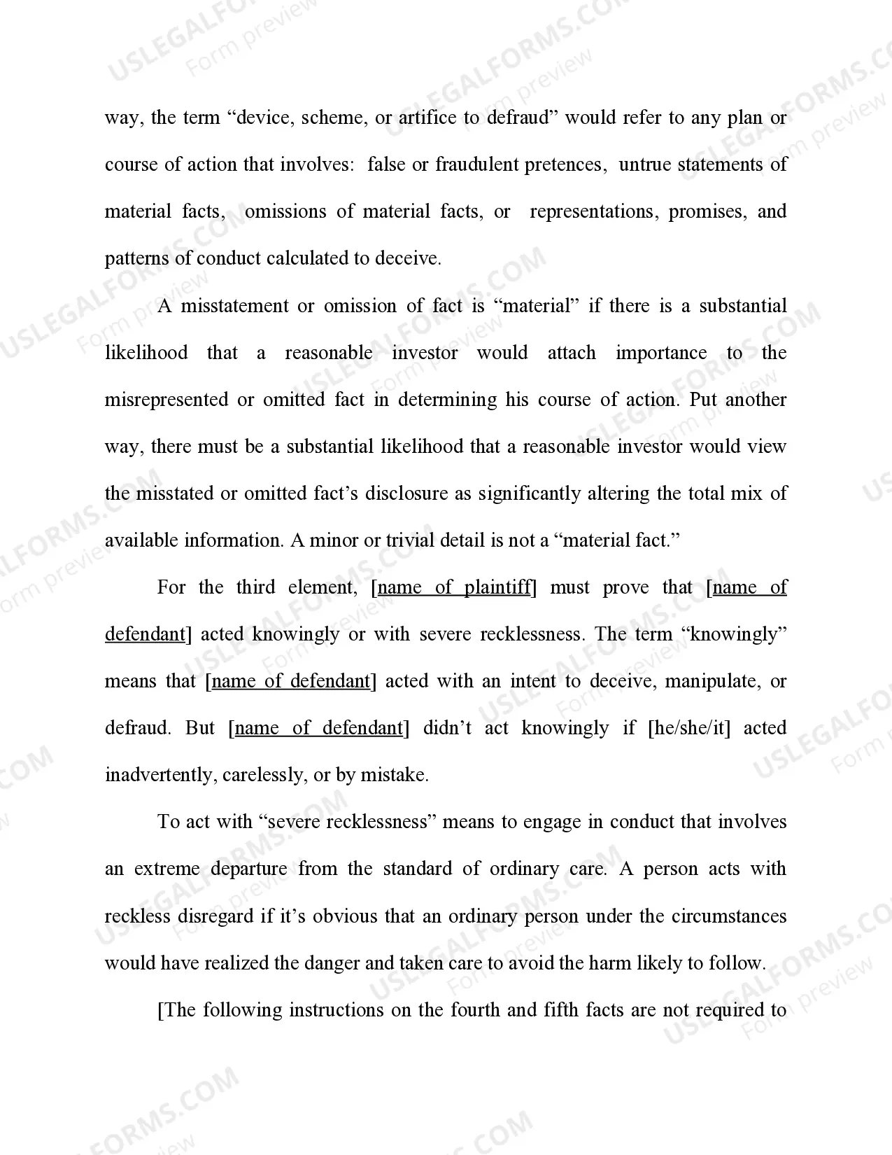 Preview Securities Exchange Act 15 USC Sec. 78j(b) - Rule 10b-5(a)